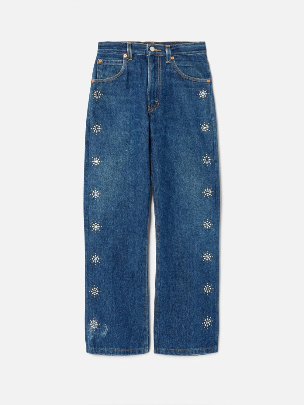 Re/Done 70s Embellished style 002-3W7FPT Levi's jeans Indigo Stud Sz 29